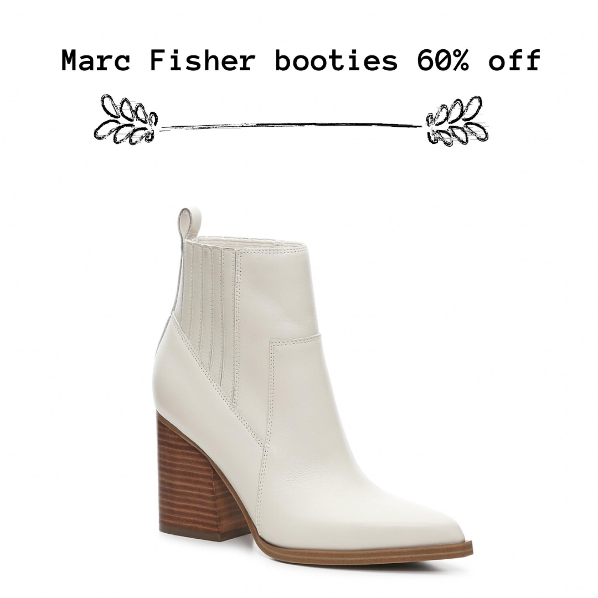 Loving these white booties for spring 🤍 use code: BOOTS for an extra 60% off  | boots | booties | white booties | white boots | shoe | shoe sale | sale | under 40 | Marc fisher | 

#LTKFind #LTKshoecrush #LTKsalealert