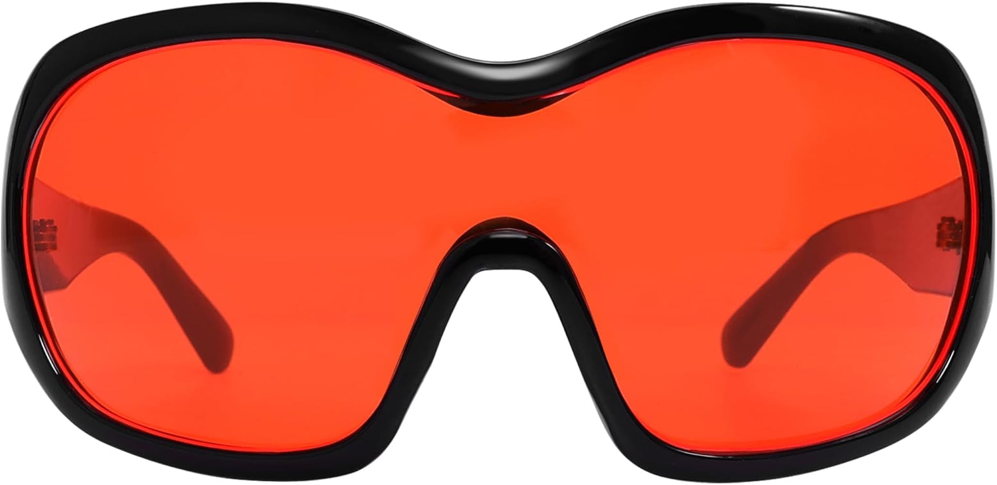 Oversized Trendy Wrap Around Sunglasses for Women Men - Cool Concert shades 2000s Retro Round Big... | Amazon (US)