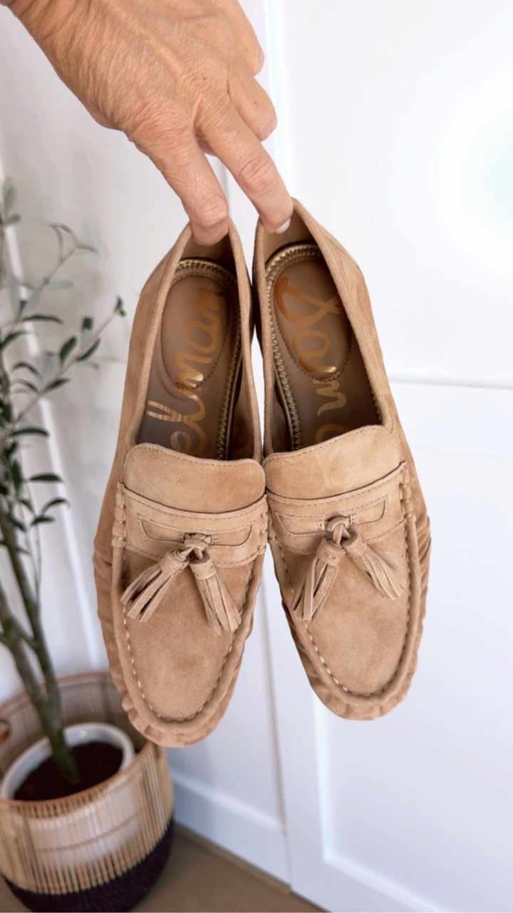 These neutral loafers are buttery soft! I have an a average foot and they fit tts