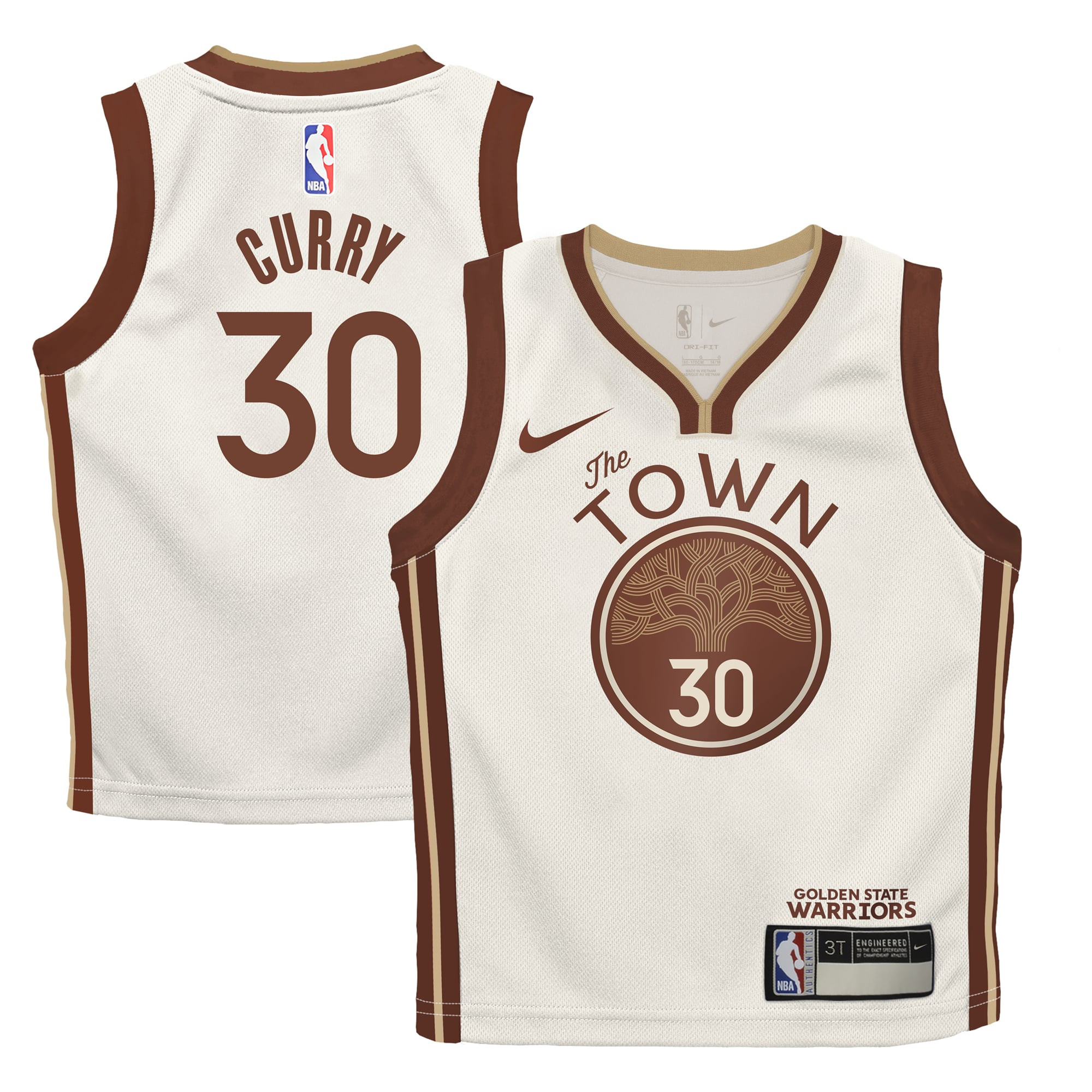 Stephen Curry Golden State Warriors Nike Infant 2025/26 City Edition Swingman Jersey - Tan | Lids