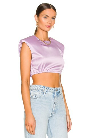 superdown Renee Crop Top in Lavender from Revolve.com | Revolve Clothing (Global)