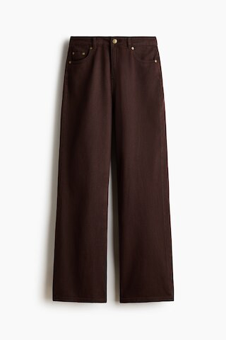 H & M - Straight-Leg Twill Pants - Brown | H&M (US + CA)