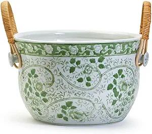 Two's Company Countryside Party Bucket with Woven Cane Handles | Amazon (US)