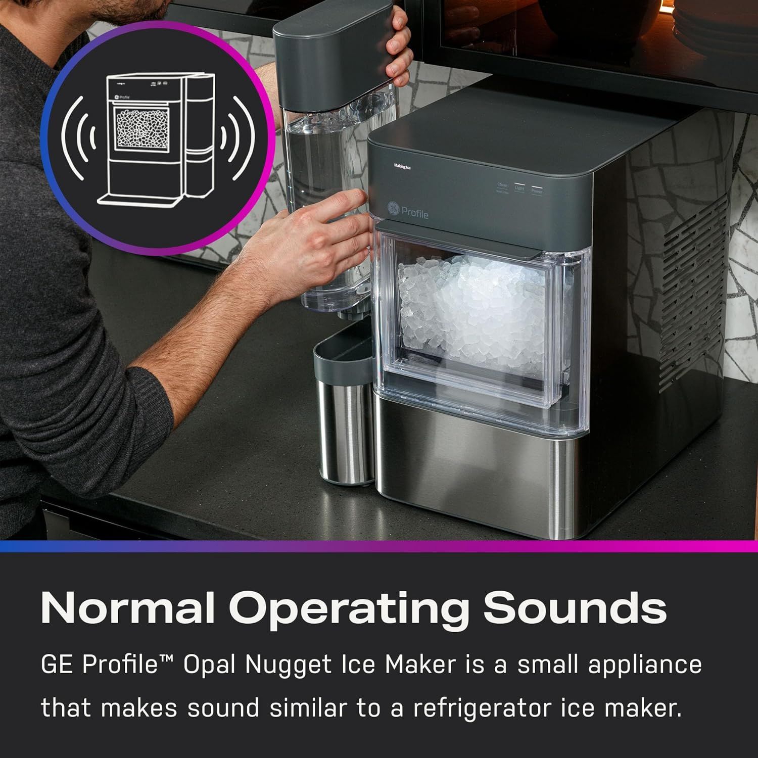 GE Profile Opal | Countertop Nugget Ice Maker w/ 1 gal sidetank | 2.0XL Version | Ice Machine wit... | Amazon (US)