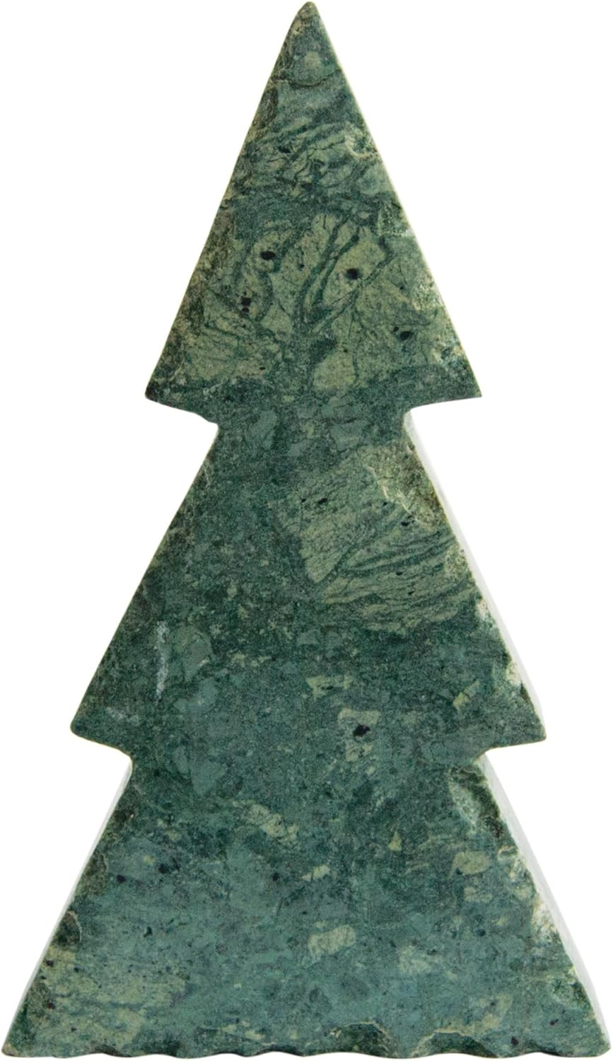 Creative Co-Op Marble Tree Shaped Standing Decor, Green | Amazon (US)
