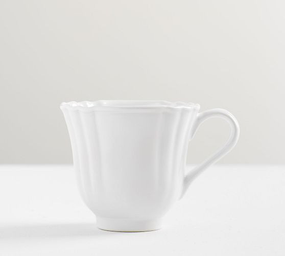 Monique Lhuillier Juliana Scalloped Mug | Pottery Barn (US)