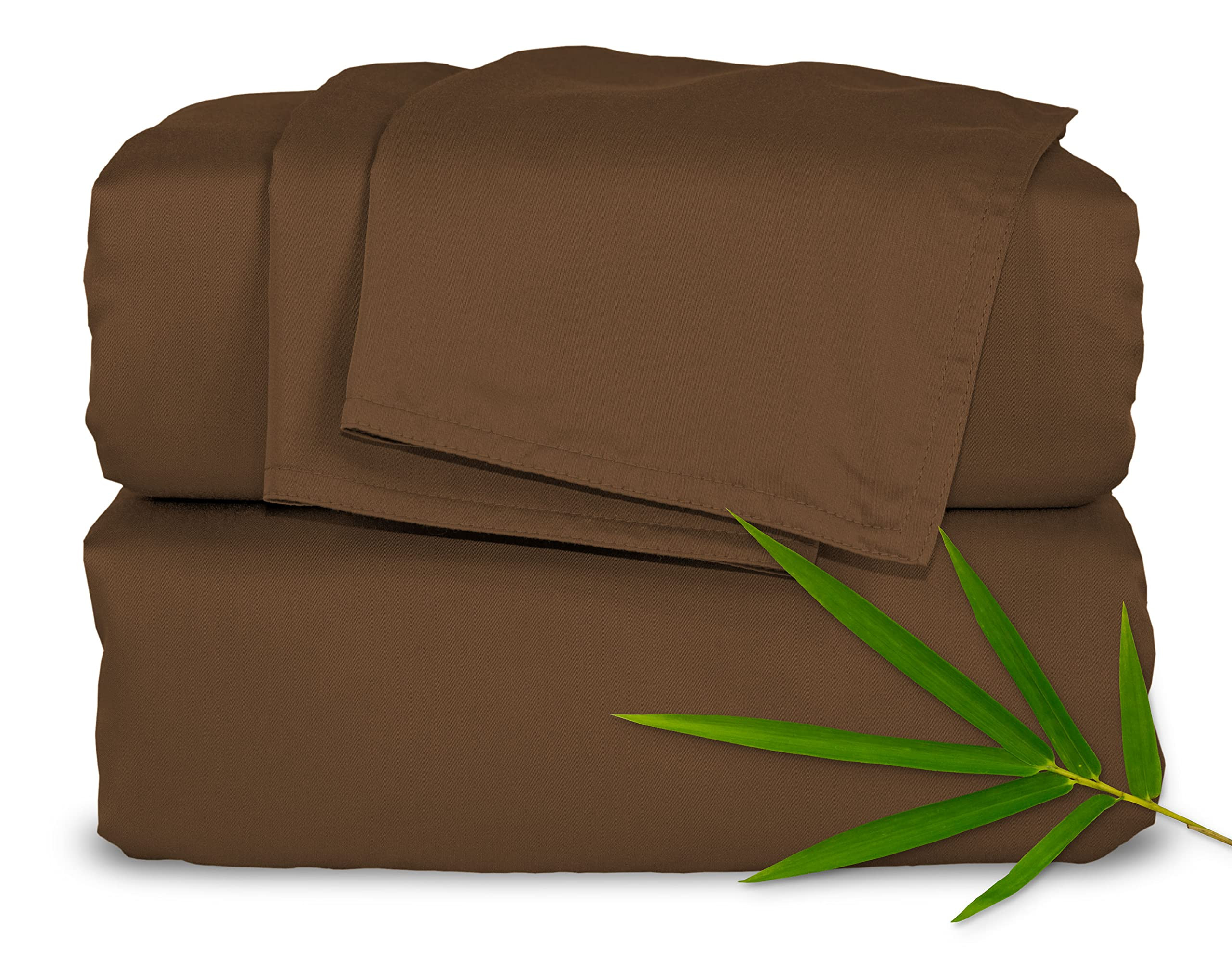 Pure Bamboo Queen Sheets, Genuine 100% Organic Viscose Derived from Bamboo Bed Sheet Set, Luxurio... | Amazon (US)