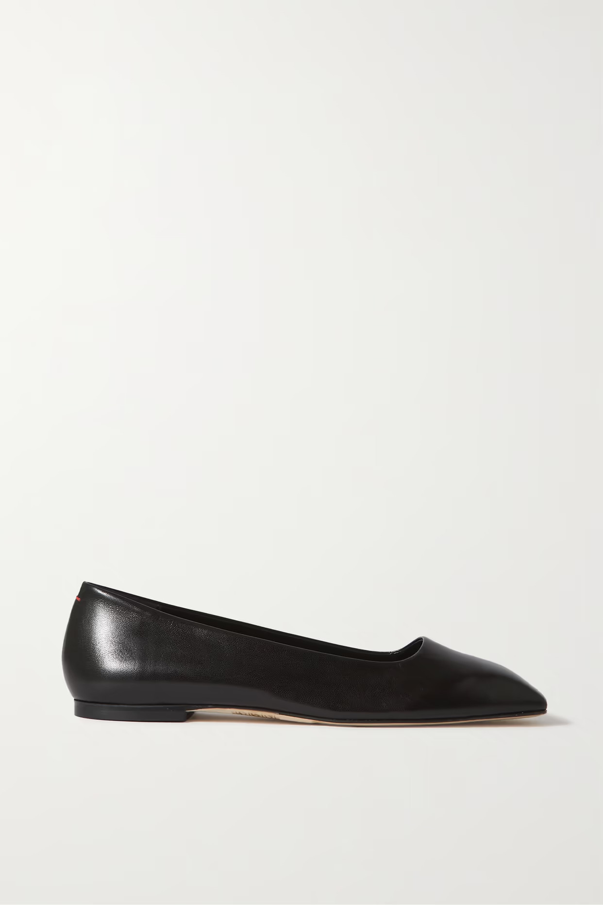 Aeyde - Ida Leather Ballet Flats - Black | NET-A-PORTER (US)