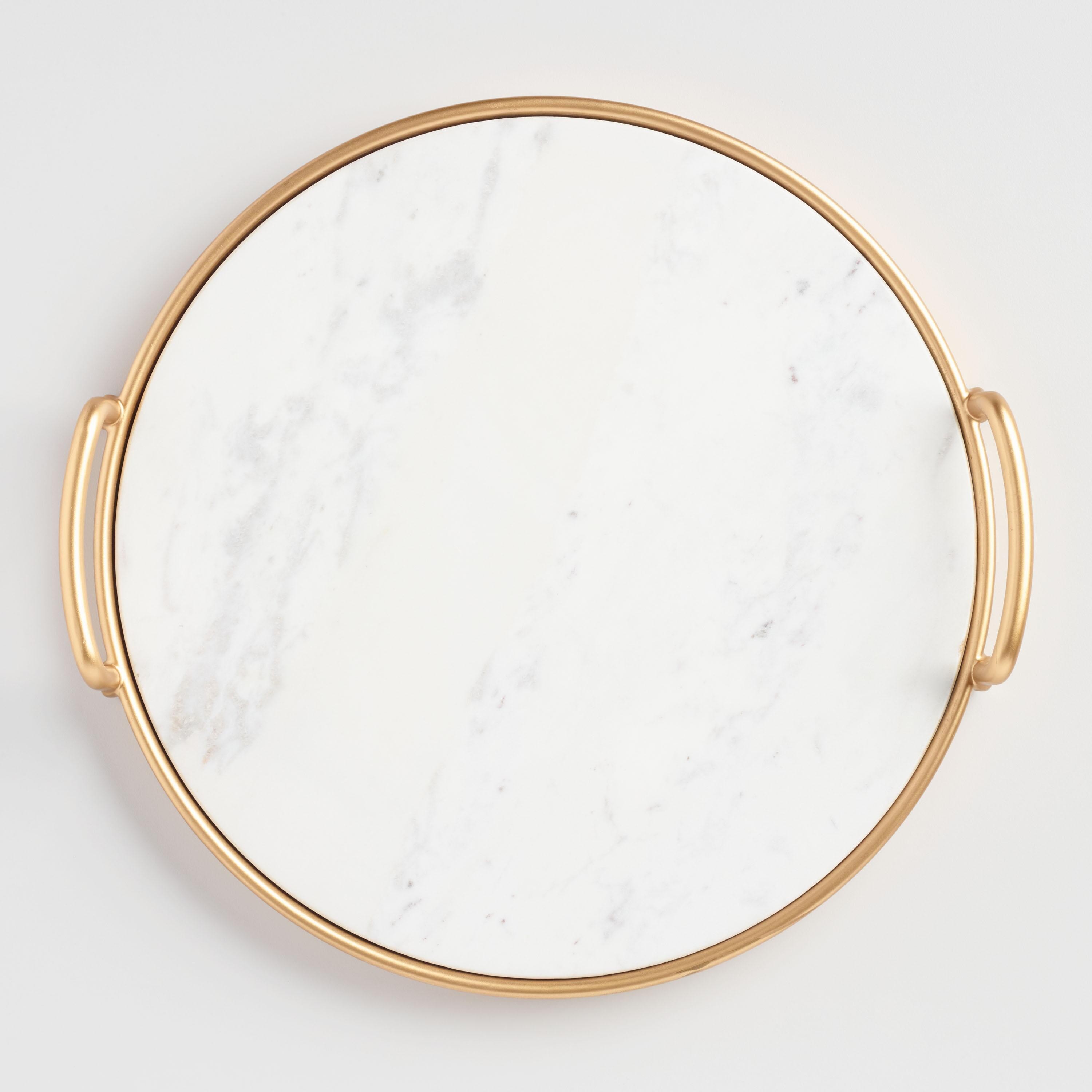 Marble and Gold Tray | World Market