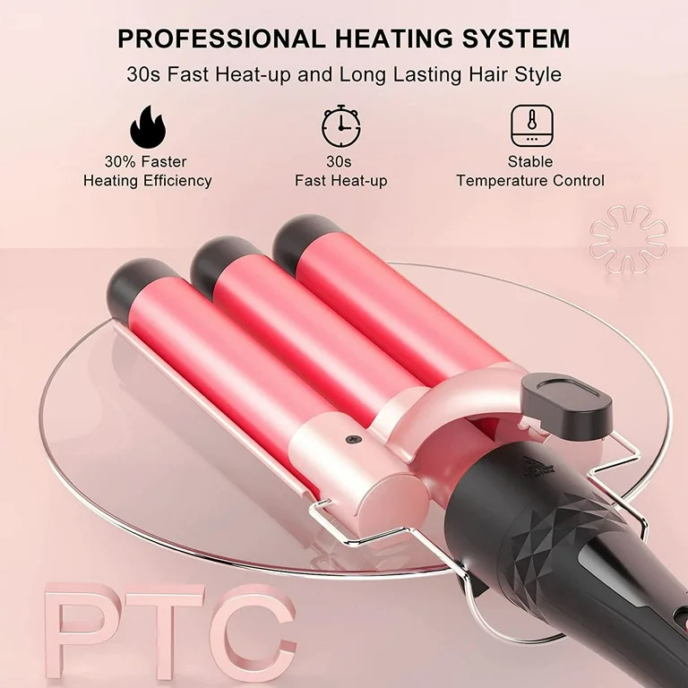 Curling Iron Set, MAXT 5 in 1 Curling Wand Set Interchangeable Triple Barrel Curling Iron and Cur... | Walmart (US)