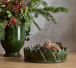 Glossy Green Tree Bowl | Pottery Barn (US)