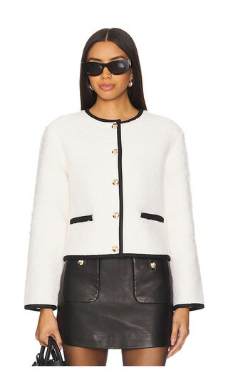 ANINE BING Logan Jacket in Ivory. Size M, S, XS. | Revolve Clothing (Global)