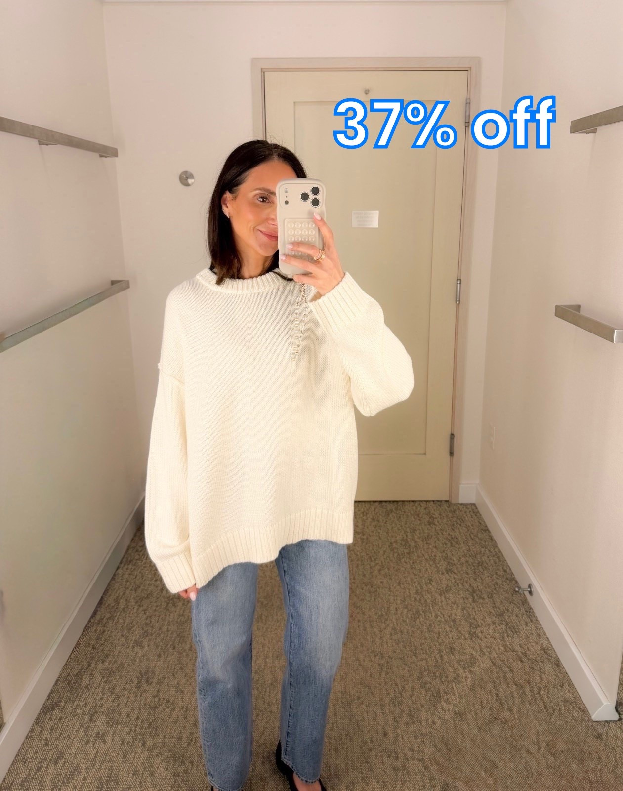 Open Edit ivory sweater on sale.
Cozy oversized sweater, easy winter outfit, mom outfit, annabrstyle, cream sweater

#LTKSaleAlert
