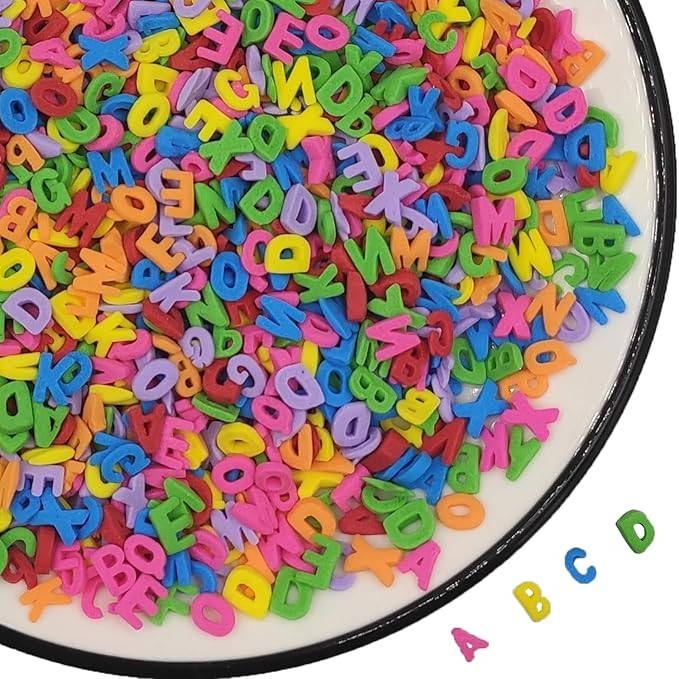 Colorful edible school enrollment Letters Sprinkles- Sugar decoration for the start of school - A... | Amazon (US)