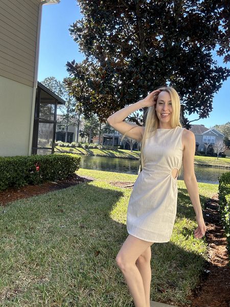 Vacation outfit, wedding guest dress, valentines outfit, spring dress … so many places to wear this cute dress 
Wearing size small fits true to size but there is not much stretch so if in between sizes, I recommend going up one 

#LTKstyletip #LTKtravel #LTKfindsunder50