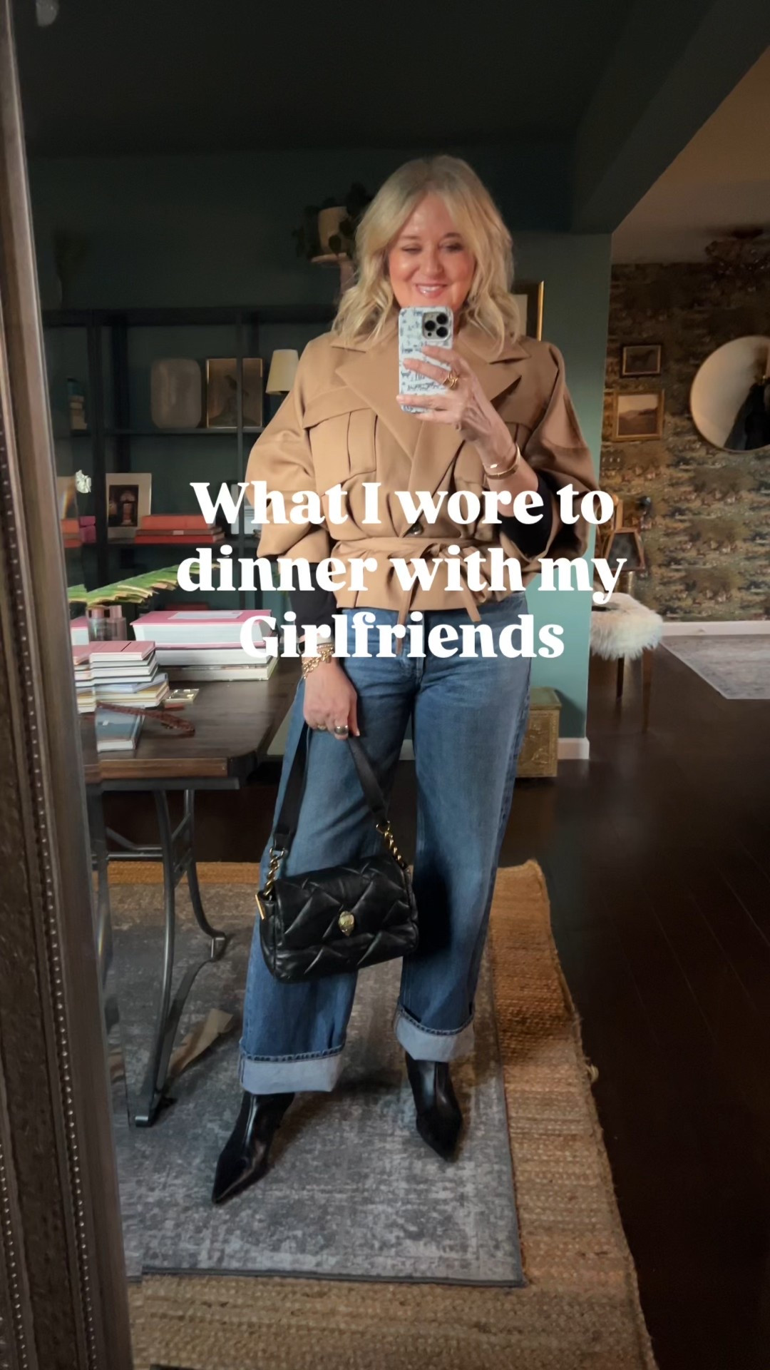 Girls dinner out

Jacket size medium
Jeans tts
Tee size small
Bag linked similar

#LTKootd #LTKOver40 #LTKgrwm