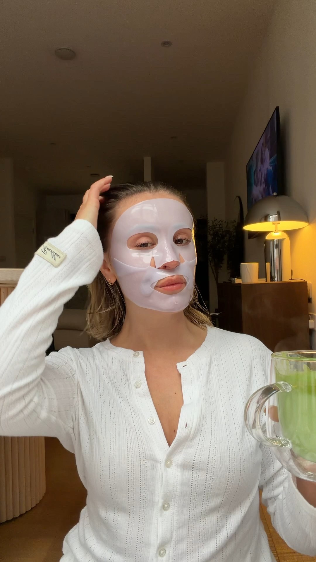 Glass skin routine 🫧🫧🧺🛁🍵🧼

1: first cleanse with Inkey List oat cleanser to remove makeup 
2: second cleanse with Rhode pineapple cleanser (this has been a game changer for me, scores high on Yuka too!)
3: medicube toner pads a few times a week 
4: eqqualberry swimming pool toner everyday 
5: aestura hydro essence (or if I want to be extra glowy or I’m doing prep for makeup Rhode glazing milk) 
6: kiehl’s avacado eye cream (use beauty of joseon retnal eye cream a couple times a week)
7: beauty of joseon glow serum (SERIOUS glow) 
8: aestura barrier cream (on my 7th tube of this baby, clean, glass skin moisturiser)

I use the beauty of Joseon eye patches everyday too, they’re sold out everywhere atm except in a gift set at Look Fantasic - linked. 