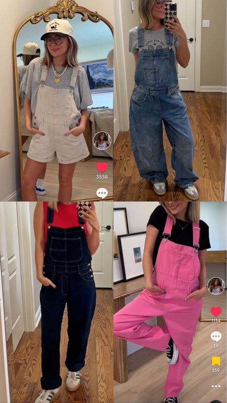 Favorite overalls! Wearing size small in all 🧚🏻