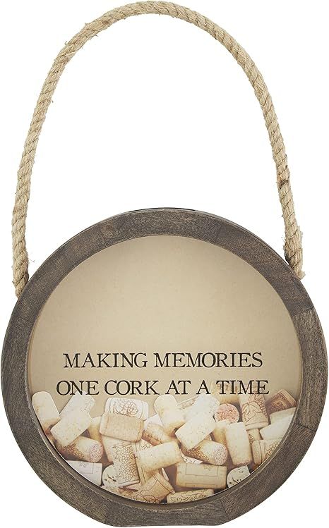 Mud Pie 48600144M Round Wine Cork Display, 10" dia, Memories | Amazon (US)