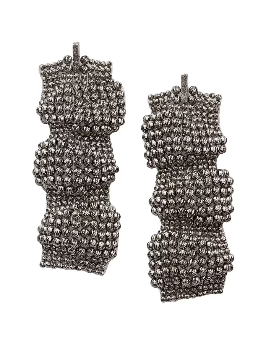 Sterling Silver Sculptured Earrings | Saks Fifth Avenue