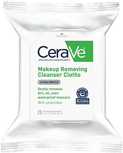 CeraVe Face & Eye Makeup Remover Wipes | 25 Count | Gently Removes Dirt, Oil, & Waterproof Makeup... | Amazon (US)