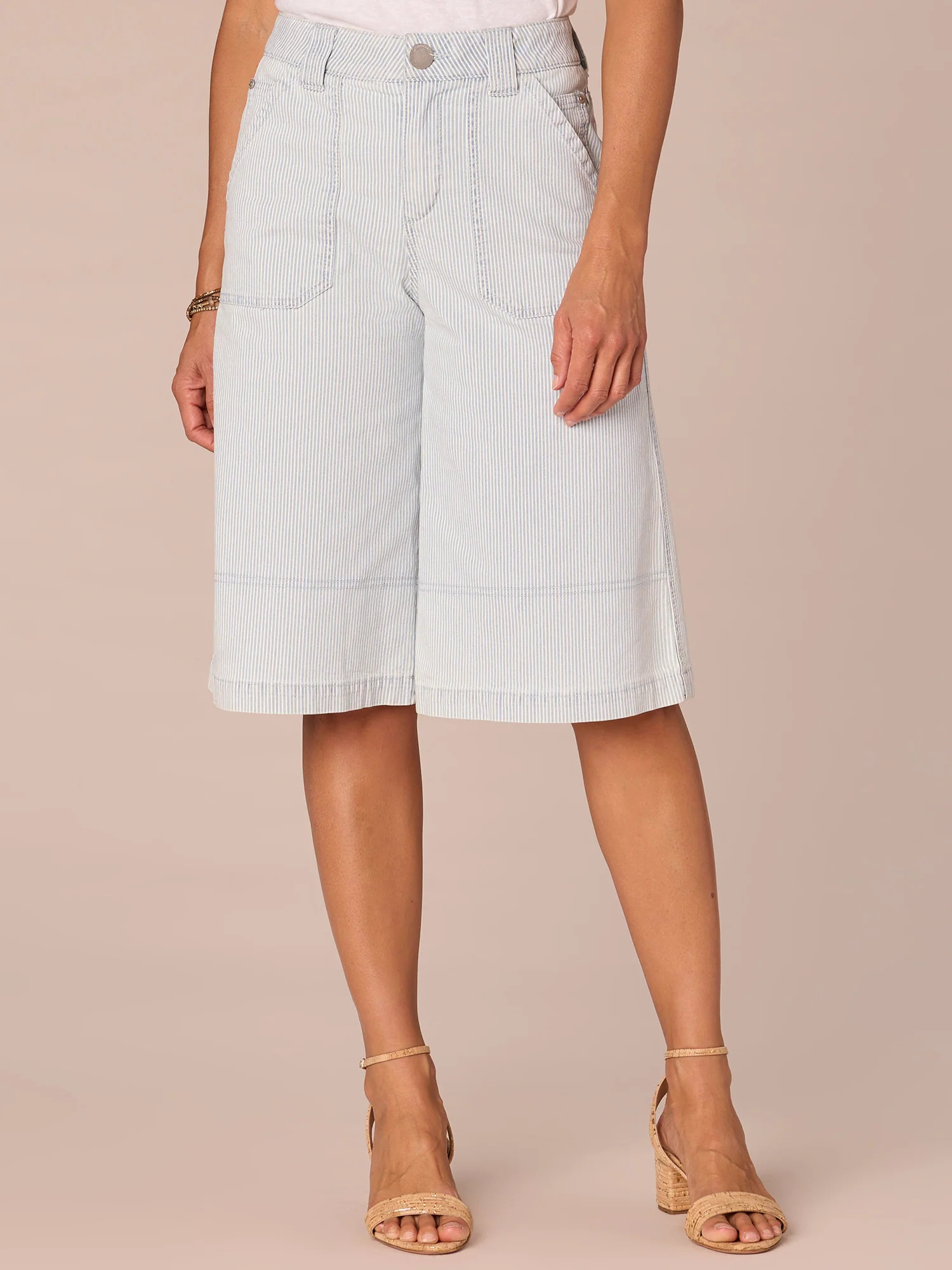 "Ab"solution High Rise Porkchop Pocket Relaxed Bermuda Shorts | Democracy Clothing