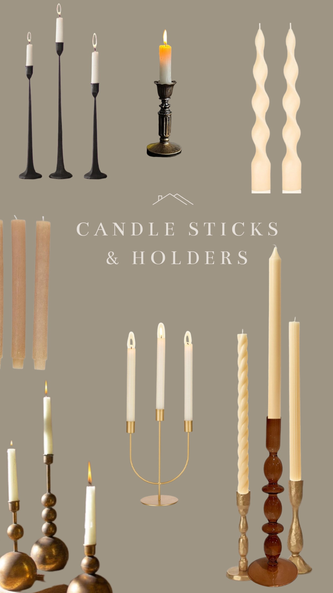 All the most elegant elevated candle sticks and holders from AMAZON! 

#LTKhome 

#LTKHoliday