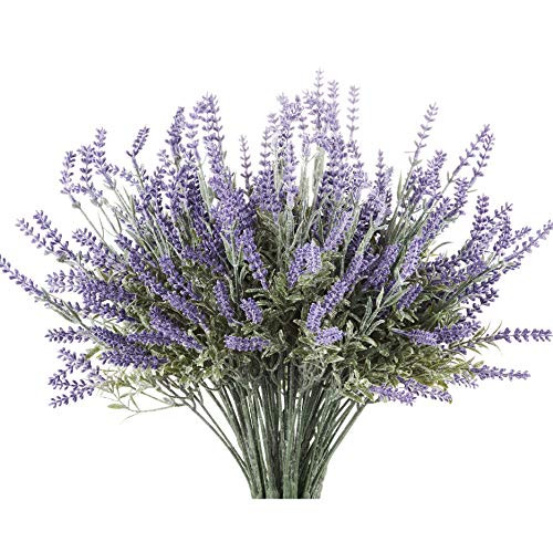 Butterfly Craze Artificial Lavender 4-Piece Bundle – Lifelike Faux Silk Plants for Crafting or Home  | Amazon (US)