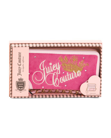 Large Velour Wallet | TJ Maxx