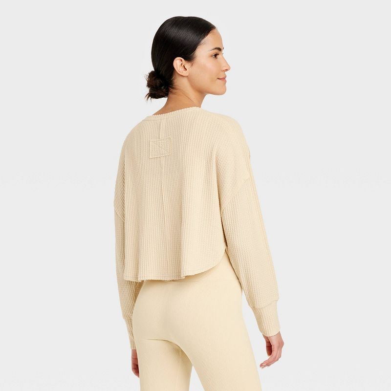 Women's Waffle Long Sleeve Top - JoyLab™ | Target