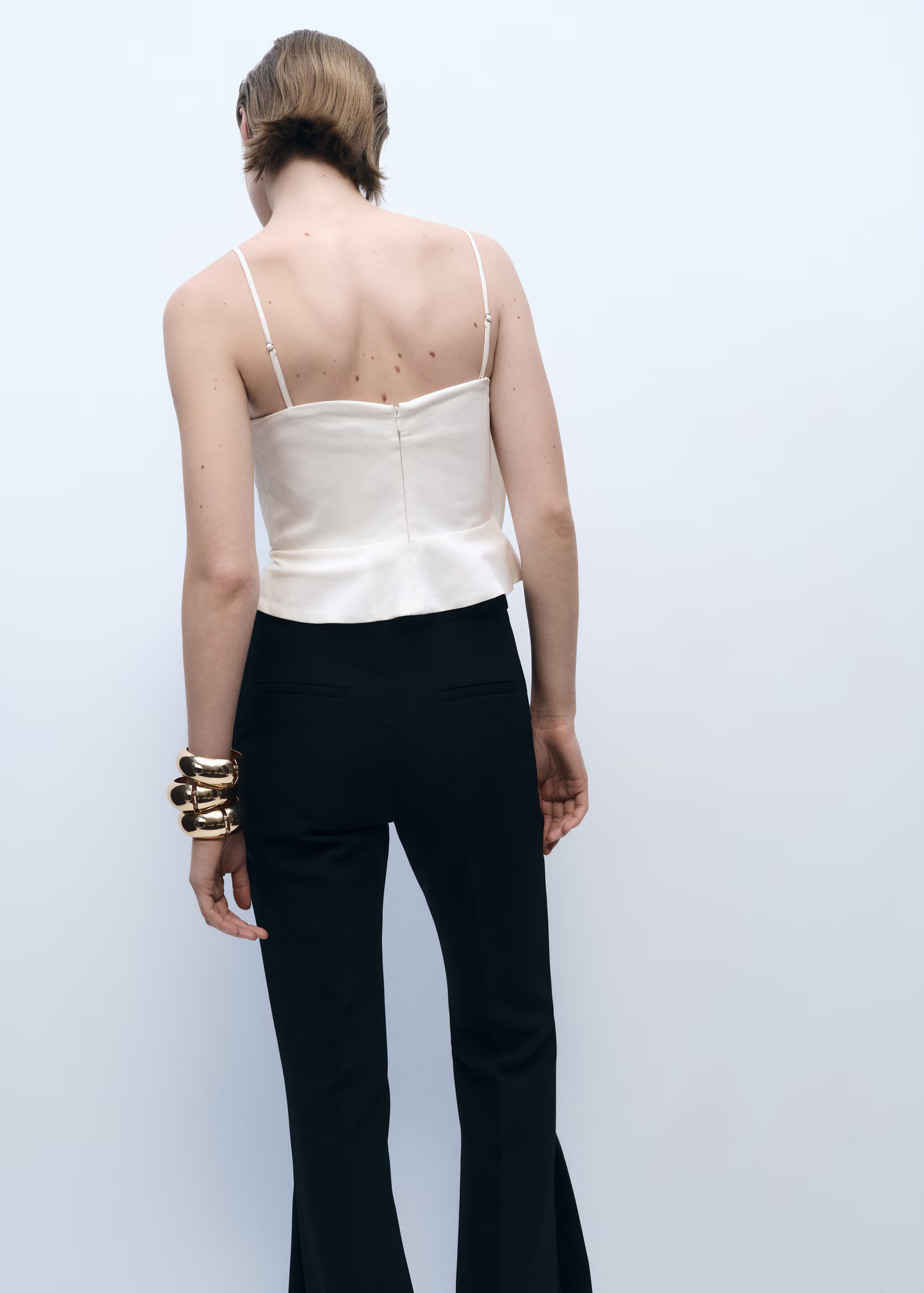 Maxi ruffle top | MANGO (UK)