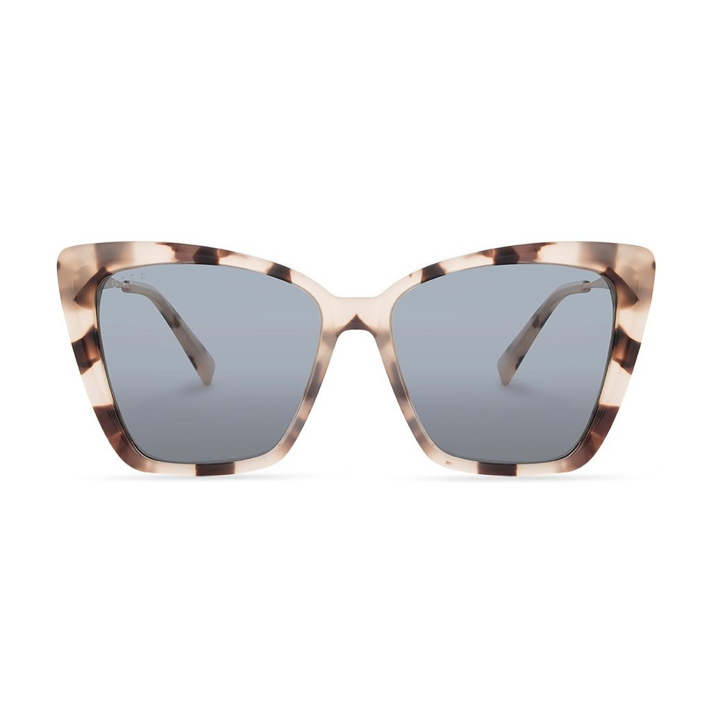 BECKY II - CREAM TORTOISE + GREY POLARIZED SUNGLASSES | DIFF Eyewear