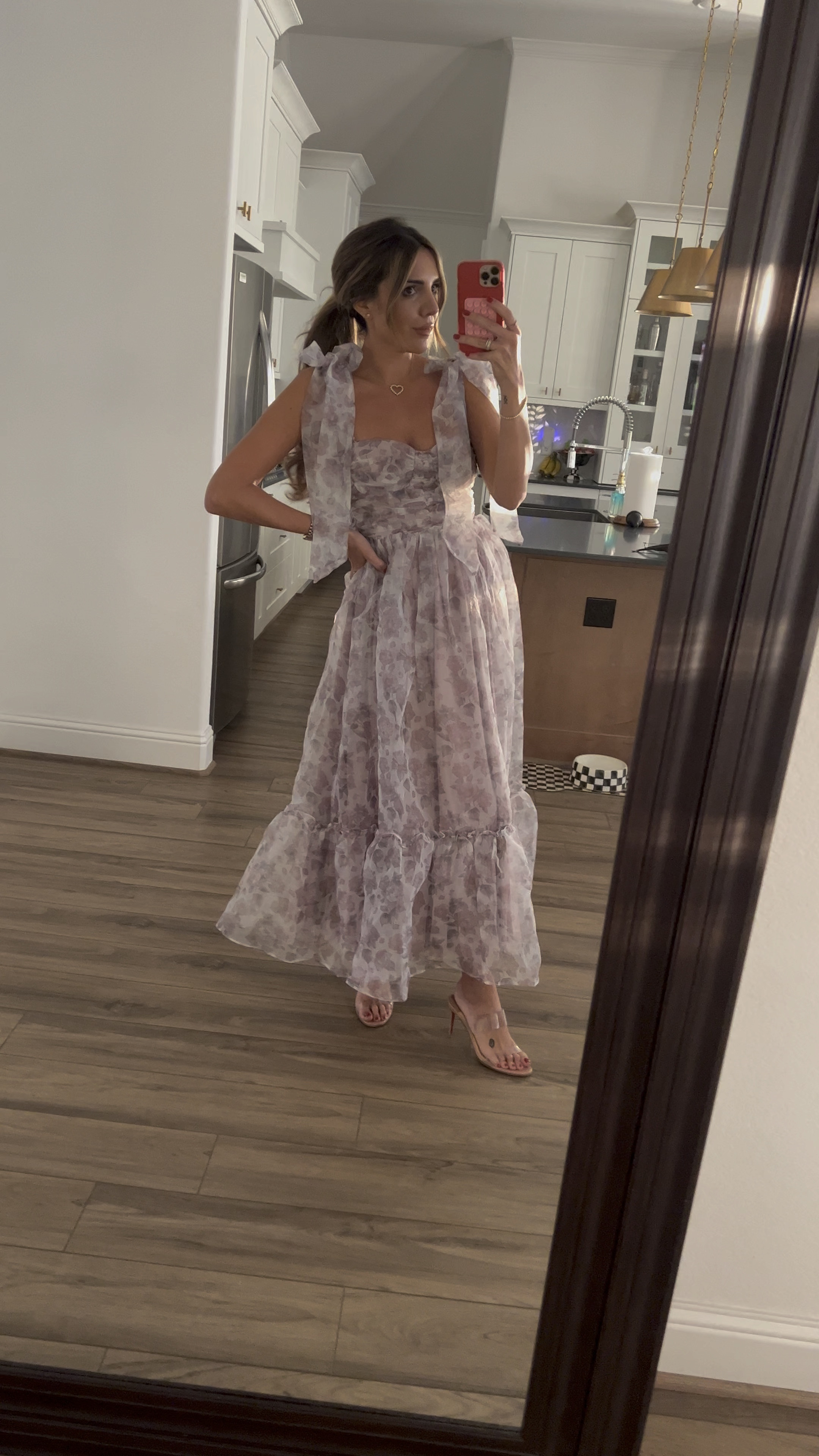 floret midi dress dark purple therealmorganhale on LTK