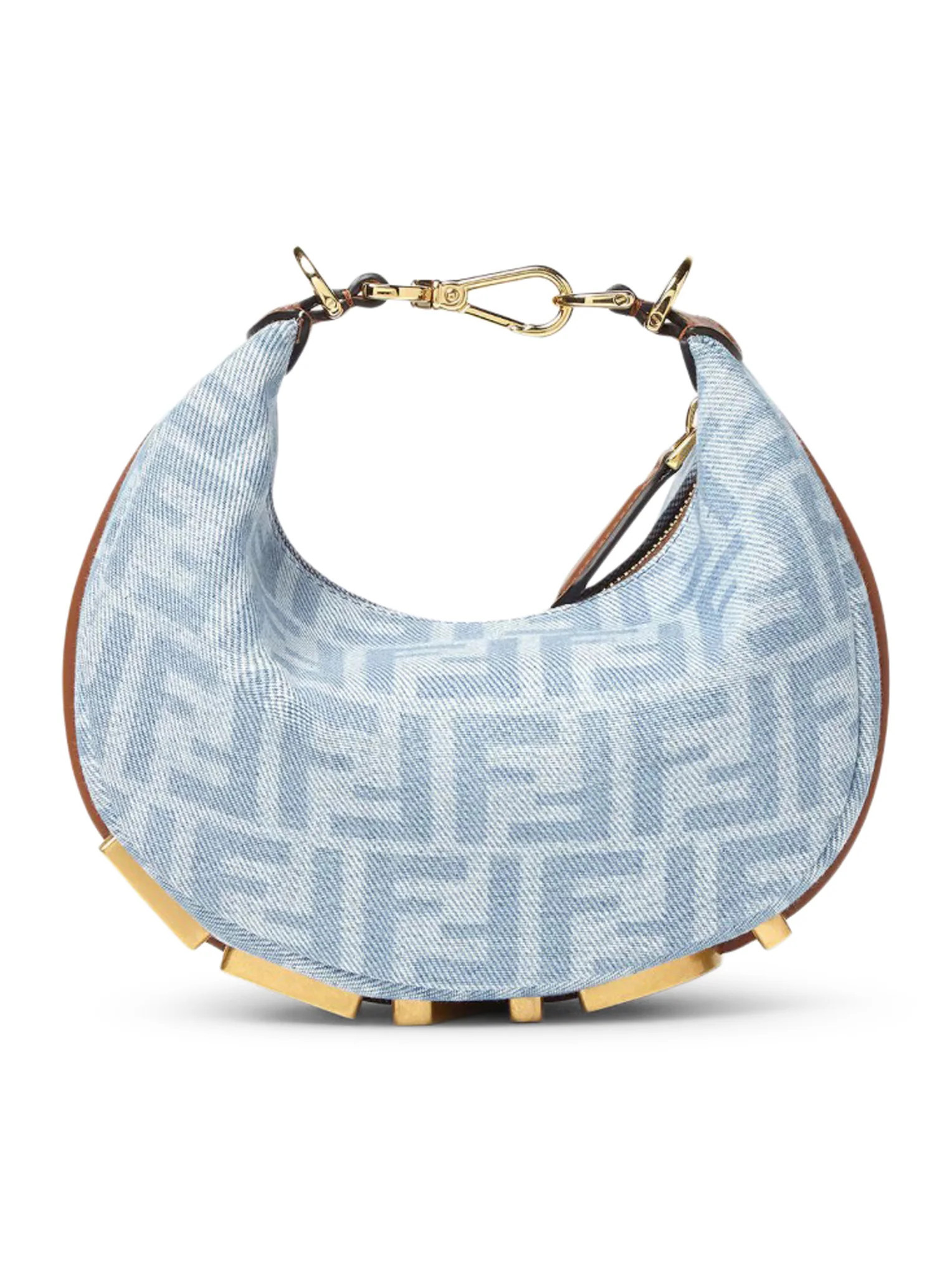 FENDIGRAPHY MINI BAG IN LIGHT BLUE FF DENIM - Fendi - Woman | Suitnegozi INT