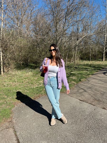 A little spring ootd 💜 I’m loving everything lavender! | spring aesthetic | spring outfit | spring fashion | outfit inspo | outfit ideas | ootd | Birkenstock lookalikes | spring outfit inspo |

#LTKfindsunder50 #LTKsalealert #LTKU