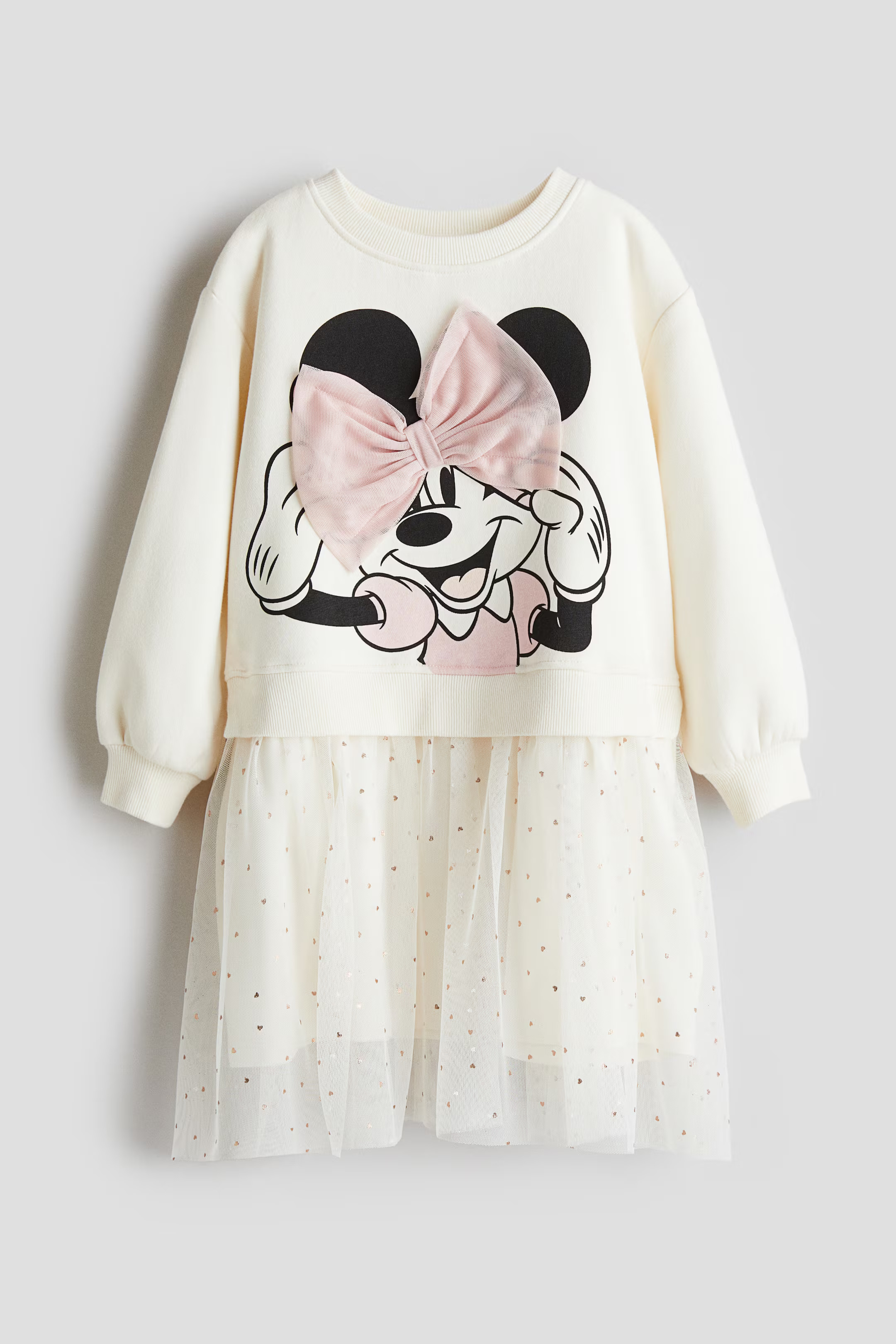 Printed Sweatshirt Dress with Tulle Skirt | H&M (US + CA)