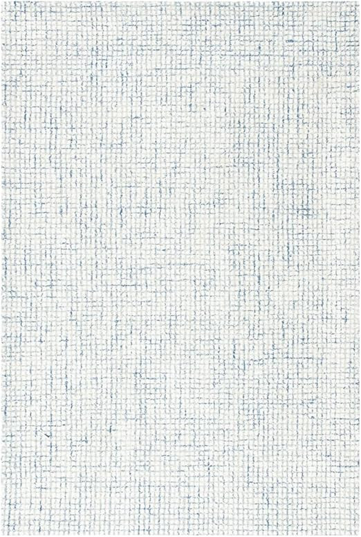 SAFAVIEH Abstract Collection Accent Rug - 2' x 3', Ivory & Blue, Handmade Wool & Viscose, Ideal f... | Amazon (US)