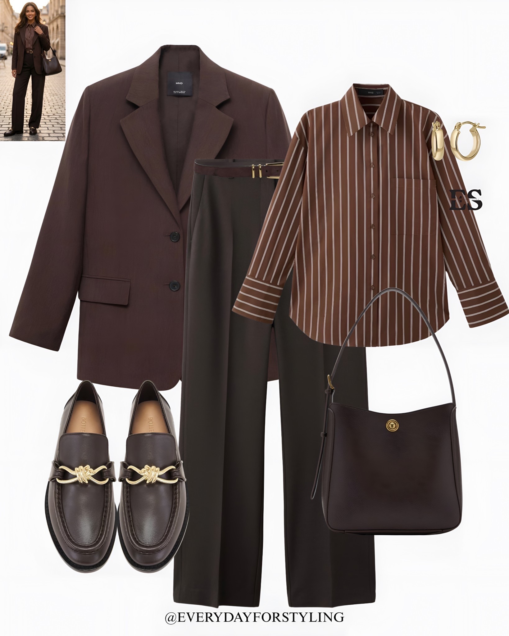 Polished brown blazer look styled with classic trousers and timeless loafers 🤎

bottega veneta loafers outfits, designer loafers outfit ideas, brown loafers outfit women, loafers with jeans outfit, loafers with trousers outfit, spring outfit inspiration women, minimalist outfit ideas women, spring fashion outfits women, timeless fashion outfits women, european style outfits women, everyday loafers outfit ideas, spring outfits, spring style, summer outfit ideas, how to wear, what to wear, ways to style, everydayforstyling

#zara #bottegaveneta, #springoutfits, #loafersstyle, #outfitinspiration, #everydaystyle  

#LTKSpringSale #LTKSaleAlert #LTKootd