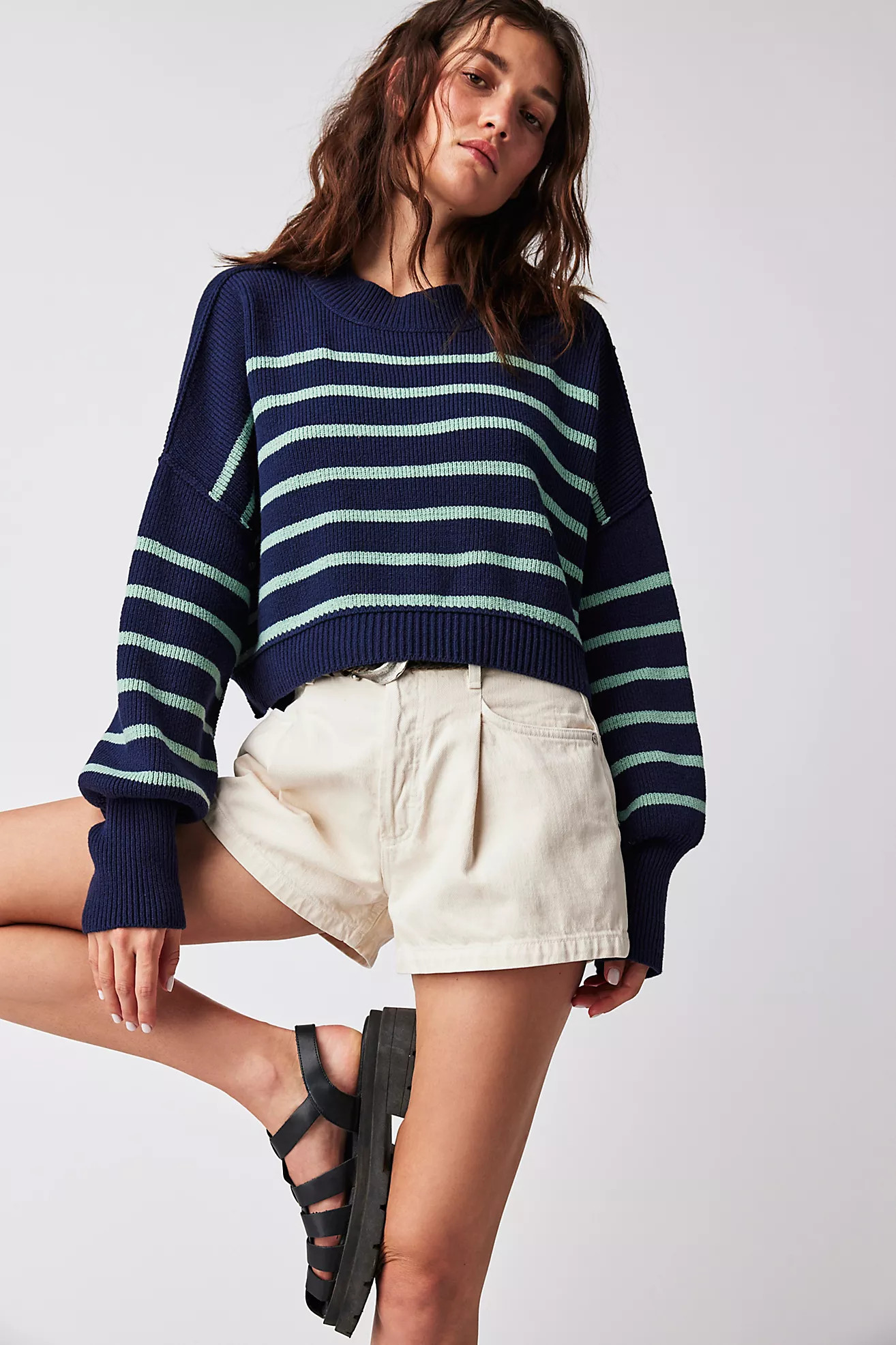 Citizens of Humanity Franca Pleated Baggy Shorts | Free People (Global - UK&FR Excluded)