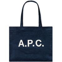 A.P.C. Diane Corduroy Shopping Bag in Dark Navy | END. Clothing | End Clothing (US & RoW)
