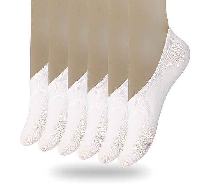 Eedor Women's 3 to 8 Pack Thin No Show Socks Non Slip Flat Boat Line | Amazon (US)