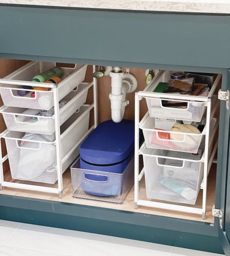 Elfa under sink storage
Bathroom organization 


#LTKhome #LTKVideo #LTKfindsunder100