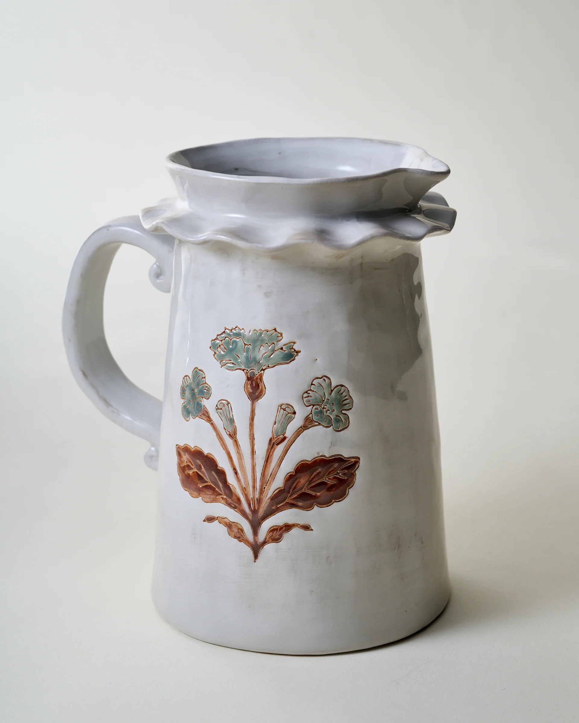 Elaine Floral Pitcher | Magnolia
