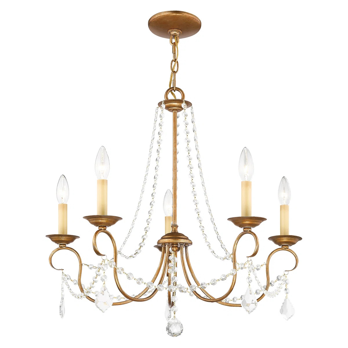 Willa Arlo™ Interiors Fabio Candle Style Traditional Chandelier with Crystal Accents & Reviews ... | Wayfair North America