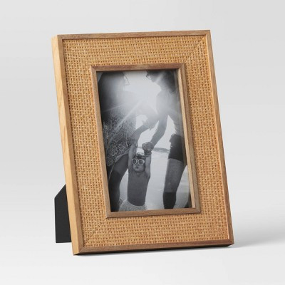4" x 6" Caning Table Frame Natural - Threshold™: Modern Style, Paulownia Wood, Easel Back Display | Target