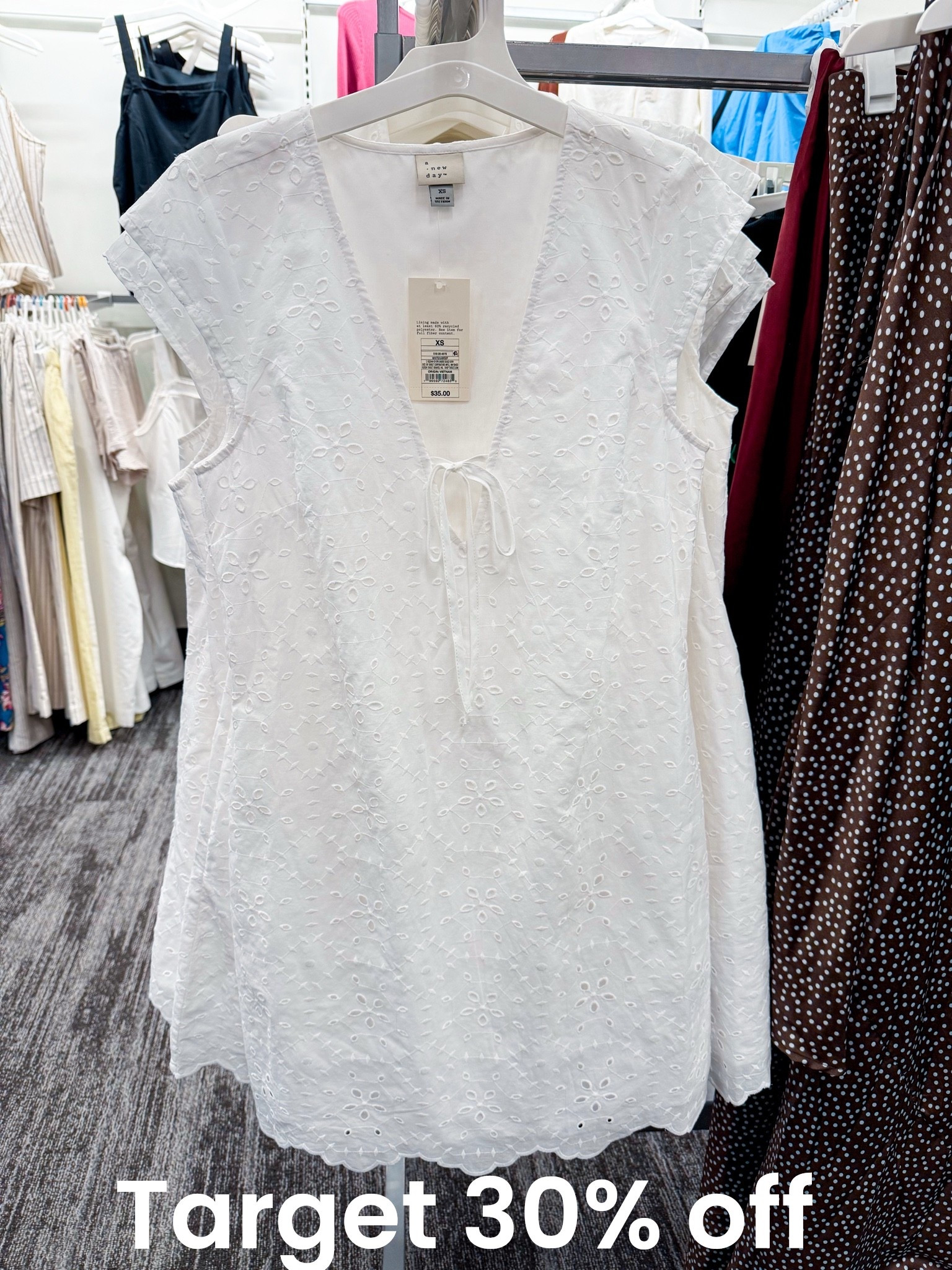 @Target 30% off this eyelet dress

#LTKgrwm #LTKootd #LTKmomlife