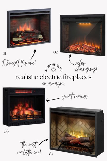Amazon has so many great fireplace options for every budget! I bought the first one but I wish could have afforded the Dimplex 😍

#LTKhome