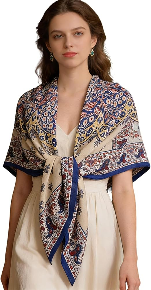 Extra-Large Square Scarf 51" Fashion Scarves Shwal Head Cover Scarf Neck Scarves for Women B03 | Amazon (US)