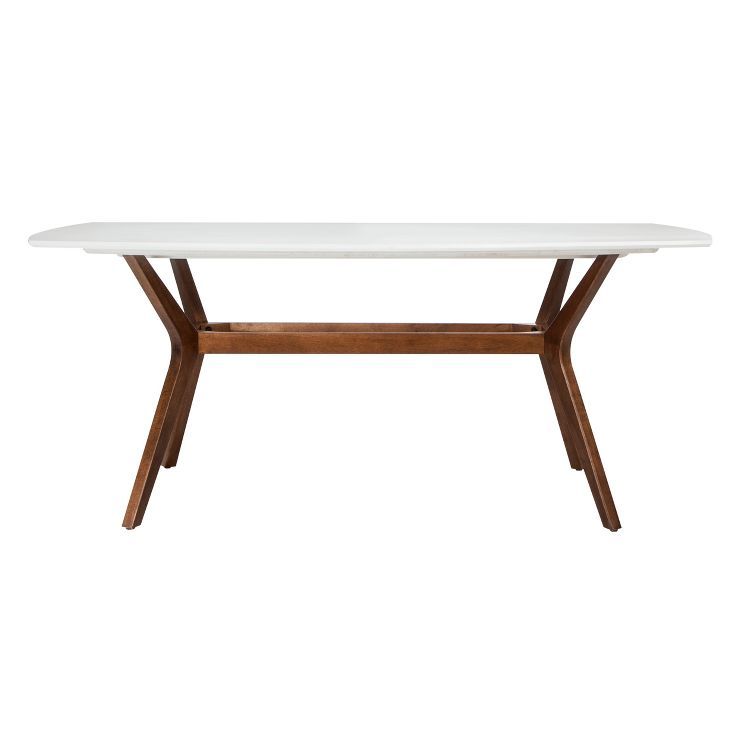 72" Emmond Mid-Century Modern Dining Table White/Brown - Project 62™ | Target