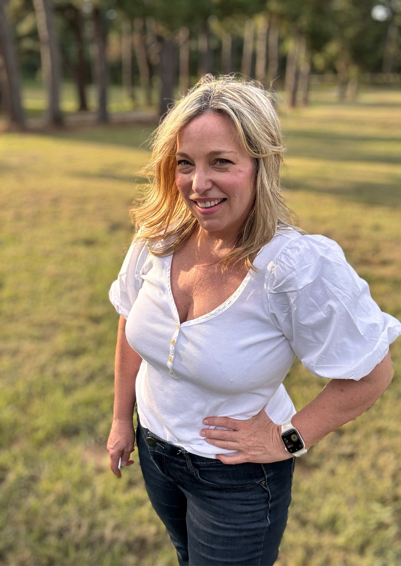 Love the puff sleeve detail on this top! 

#LTKMidsize #LTKOver40 #LTKTravel